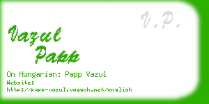 vazul papp business card